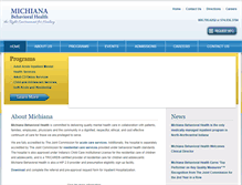 Tablet Screenshot of michianabehavioralhealthcenter.com
